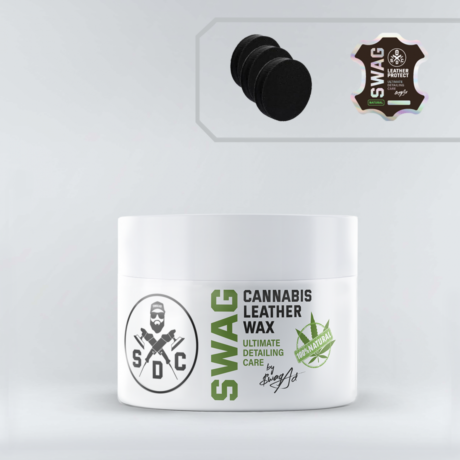 SWAG CANNABIS LEATHER WAX 220ML 100% NATŪRALUS VAŠKAS IŠ KANAPIŲ