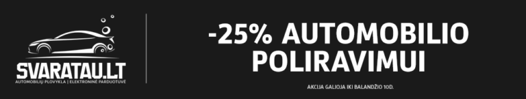 -25% nuolaida poliravimui
