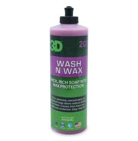 3D Wash N Wax Shampoo - Šampūnas su vašku