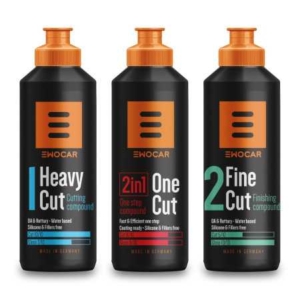 Ewocar 3-etapų poliravimo pastų rinkinys - 250ml.