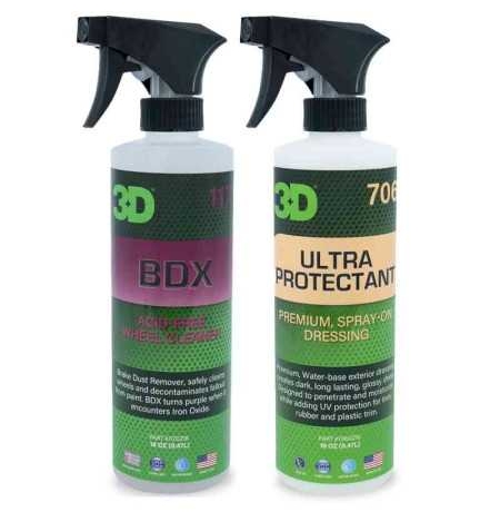 3D Car Care - Ratlankių, padangų priežiūros rinkinys