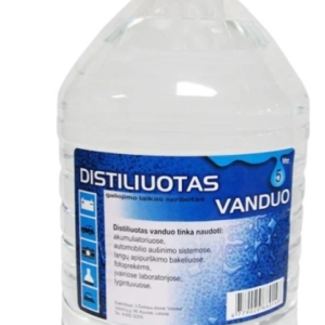 Distiliuotas vanduo 5 l 1x3