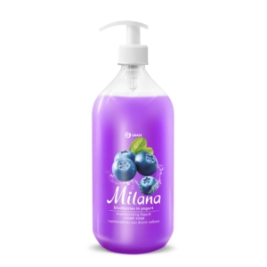 Skystas rankų muilas Milana mėlynės jogurte 1000 ml GRASS