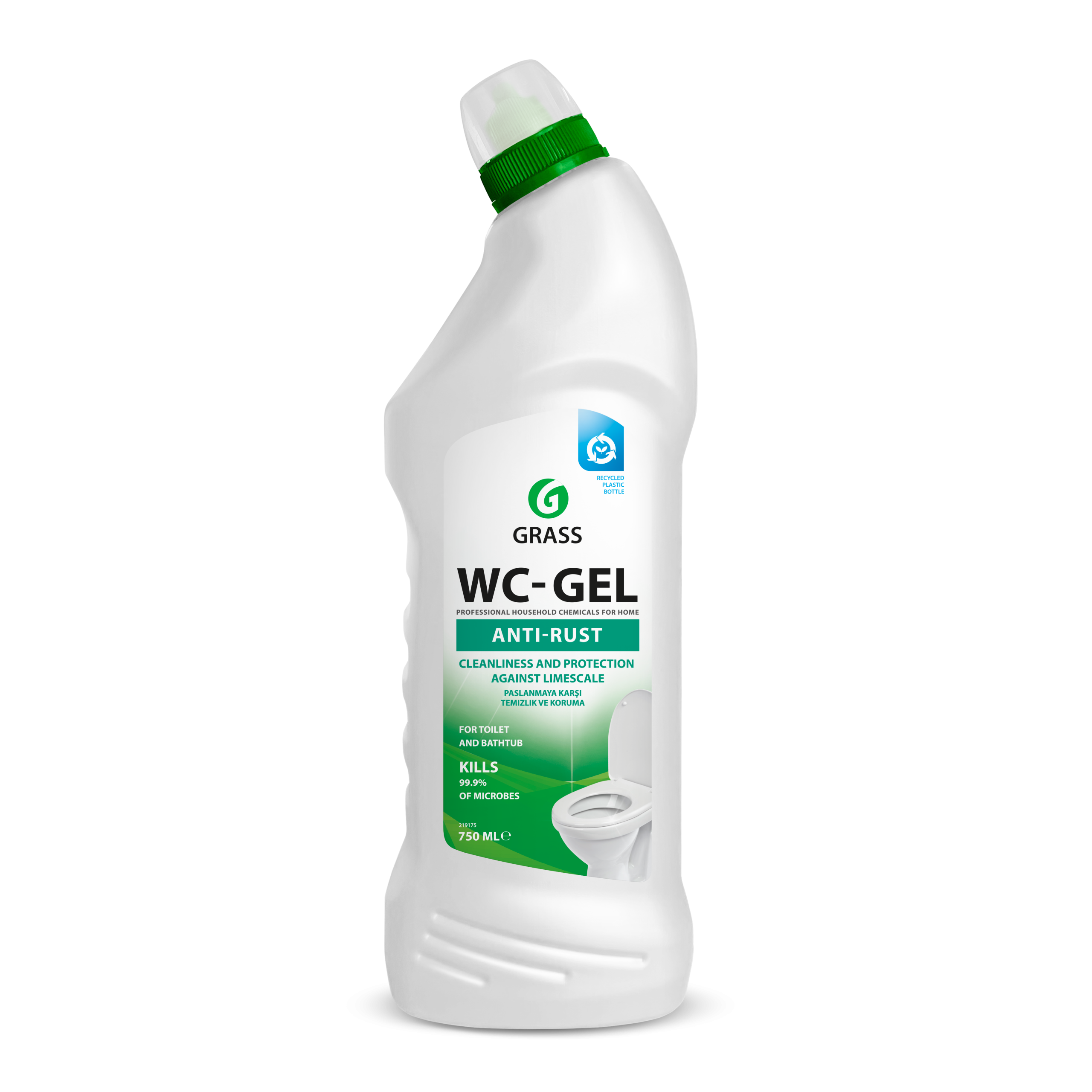 Tualeto ir WC valiklis WC Gel 750 ml GRASS