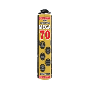 Montavimo pistoletinės putos 70 GUN FOAM 870 ml BORAMAX